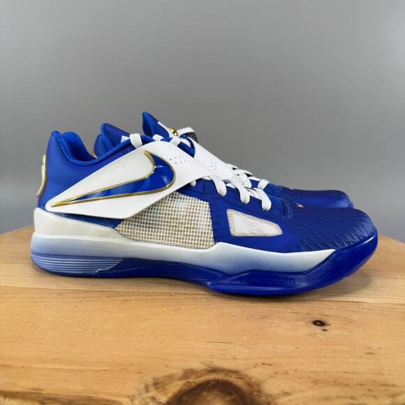 Nike KD IV " The Real MVP" Mens Size 12 Basketball Shoes Hyper Royal/Gold NEW - Picture 1 of 9